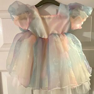 Pastel Party Dress BRAND NEW NEVER WORN size 12m